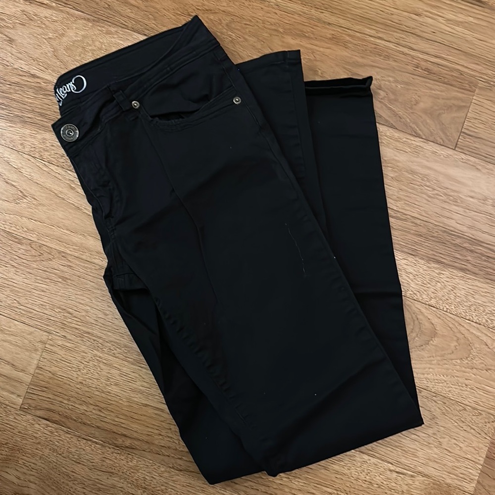 Women’s black spoon jeans 13 x 35 lightweight stretch skinny new